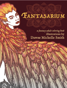 Book Cover: Fantasarium: A Fantasy Adult Coloring Book
