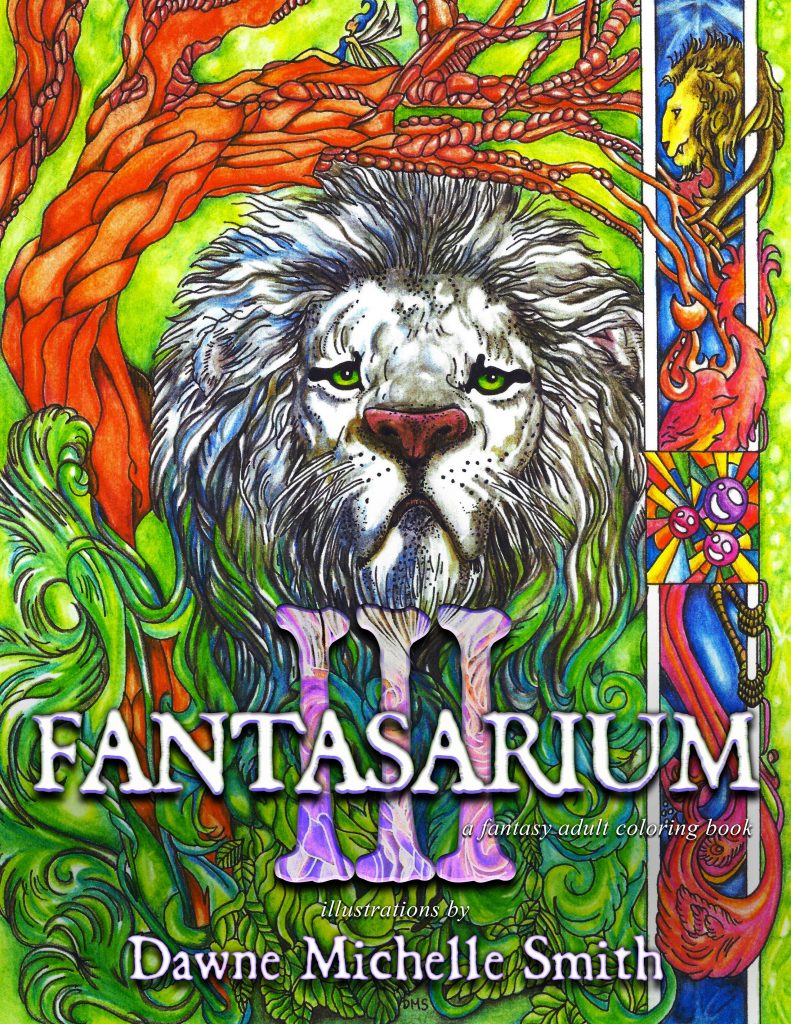 Book Cover: Fantasarium III: A Fantasy Adult Coloring Book